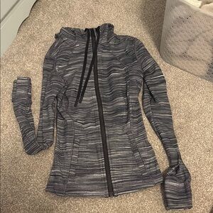 lululemon athletica Gray Zip-Up Top